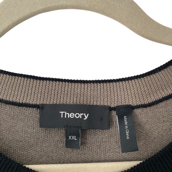 Theory Arnauld Mens Long Sleeve Black
Tan Crew Neck Knit Sweater size XXL - Picture 3 of 7
